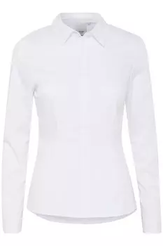 Рубашка ICHI приталенная, белый