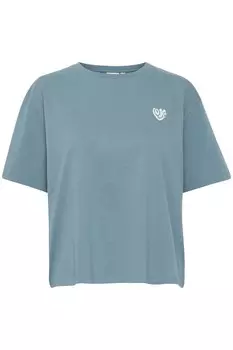 Рубашка ICHI Runela, темно-синий