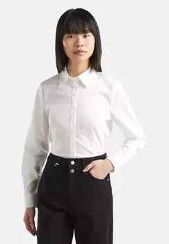 Рубашка In Stretch Blend United Colors of Benetton, белая