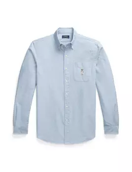 Рубашка индивидуального кроя с длинным рукавом Polo Ralph Lauren, синий