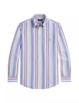Рубашка индивидуального кроя с длинным рукавом Polo Ralph Lauren, синий