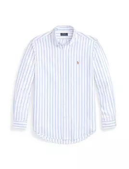 Рубашка индивидуального кроя с длинным рукавом Polo Ralph Lauren, синий