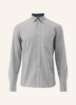 Рубашка индивидуального кроя, воротник на пуговицах с длинными рукавами Van Laack, черный