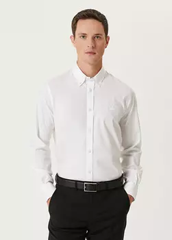 Рубашка индивидуального покроя без глажки Beymen Club, белый