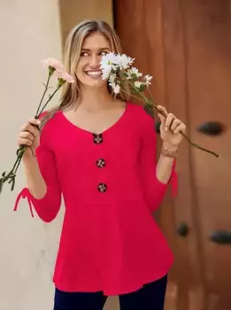 Рубашка Inspirations с рукавом 3/4 "Рубашка" Inspirationen, цвет Erdbeere