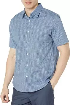 Рубашка Irving Short Sleeve Optical Theory, цвет Palace Blue Multi
