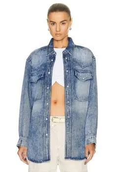 Рубашка Isabel Marant Etoile Taniami Shirt, цвет Light Blue