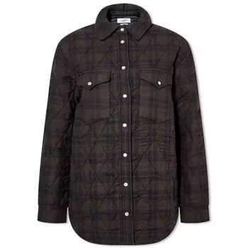 Рубашка Isabel Marant Mysen Quilted Check Shirt