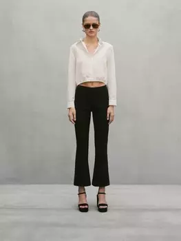 Рубашка из 100% хлопковой вуали - студия Massimo Dutti, бежевый