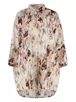 Рубашка из 120% линолеума с цветочным принтом 120% Lino, нейтральный