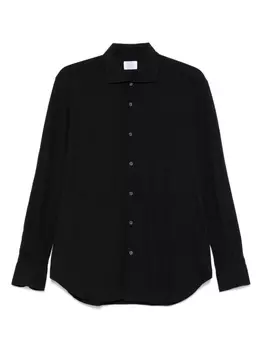 Рубашка из эластичного хлопка Mazzarelli, черный