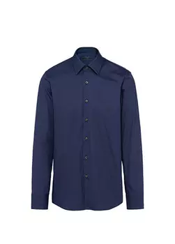 Рубашка из эластичного хлопка Prada, синий