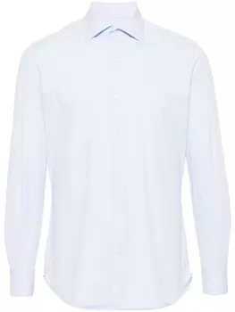 Рубашка из эластичного трикотажа с длинными рукавами Glanshirt, синяя