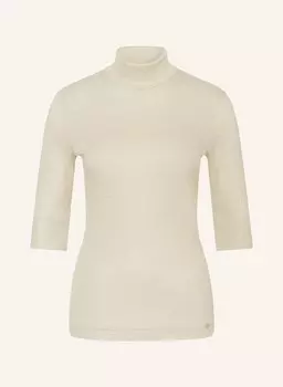 Рубашка из блестящей пряжи с рукавами 3/4. Marc Cain, золотой