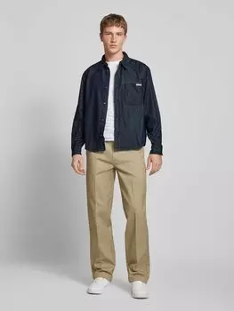 Рубашка из денима классического кроя с этикеткой Calvin Klein Jeans