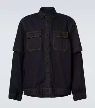 Рубашка из денима Sacai, индиго