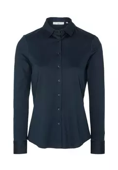 Рубашка из джерси FITTED ETERNA, темно-синий