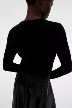 Рубашка из джерси H&M, черный