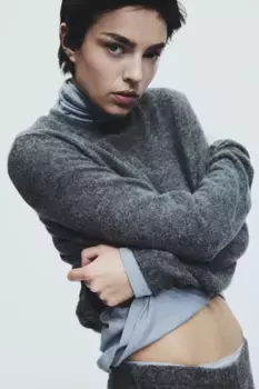 Рубашка из джерси H&M, серый