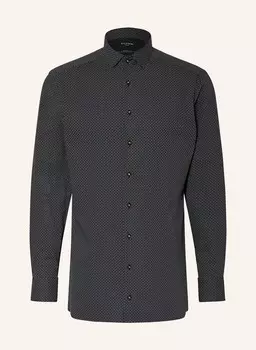 Рубашка из джерси luxor 24/seven современного кроя OLYMP, цвет SCHWARZ/DUNKELGRN/WEISS