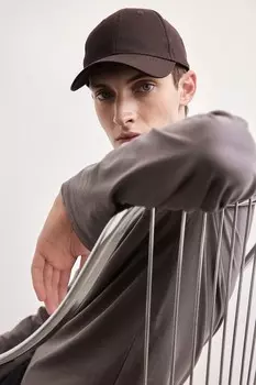 Рубашка из джерси обычного кроя H&M, серый