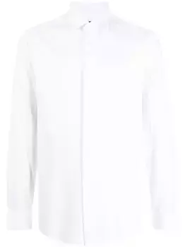 Рубашка из джерси с длинными рукавами EMPORIO ARMANI, белый