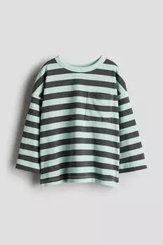 Рубашка из джерси с длинными рукавами H&M, мультиколор