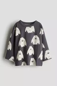 Рубашка из джерси с длинными рукавами H&M, мультиколор