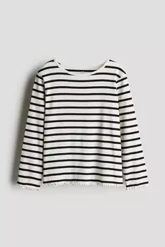Рубашка из джерси с длинными рукавами H&M, мультиколор