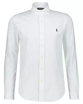 Рубашка из джерси с длинными рукавами Polo Ralph Lauren, белый
