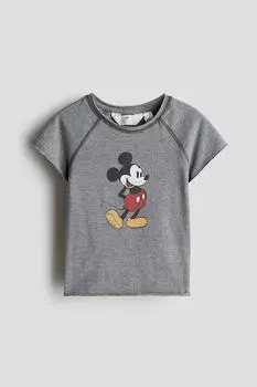 Рубашка из джерси с принтом H&M, мультиколор