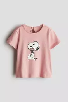 Рубашка из джерси с принтом H&M, мультиколор