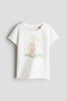 Рубашка из джерси с принтом H&M, мультиколор