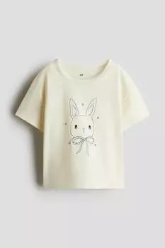 Рубашка из джерси с принтом H&M, мультиколор