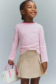 Рубашка из джерси с вышивкой H&M, мультиколор