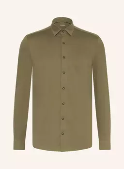 Рубашка из джерси № шесть 24/семь супертонкие OLYMP, оливковый