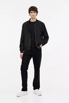 Рубашка из джерси Thermolite стандартного кроя H&M, черный