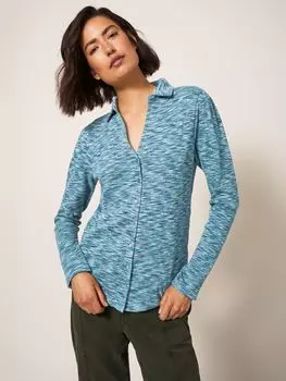 Рубашка из джерси в рубчик White Stuff, бирюзовый/разноцветный