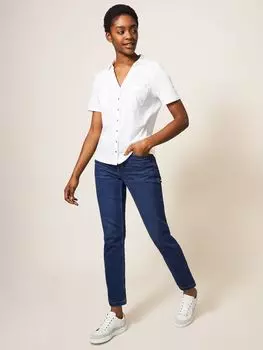 Рубашка из джерси White Stuff Penny, белая