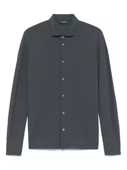 Рубашка из джерси Zanone, серый