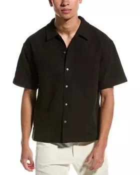 Рубашка из джинсовой ткани с вафельной текстурой FRAME FRAME Denim, черный