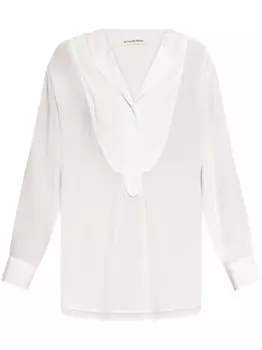Рубашка из файета By Malene Birger, белый