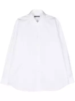 Рубашка из фактурного хлопка Corneliani, белый