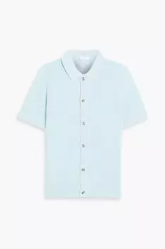 Рубашка из фактурного хлопка ONIA, синий