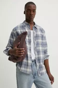 Рубашка из фланели Coastline из хлопка Billabong, синий