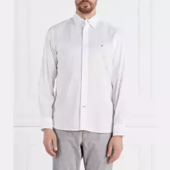 Рубашка из гибкого поплина стандартного кроя Tommy Hilfiger, белый