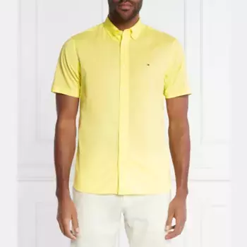 Рубашка из гибкого поплина стандартного кроя Tommy Hilfiger, желтый