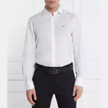 Рубашка из гибкого поплина стандартного кроя Tommy Hilfiger, белый