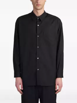 Рубашка из хлопка Attachment, черный