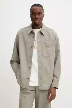 Рубашка из хлопка, базиль, броде, пуатрин A.P.C., зеленый